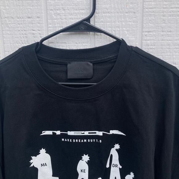 T1 Make Dream Guy Mens XXL Crewneck Shirt The One Black Short Sleeve Deadstock - Picture 3 of 6